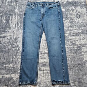 Levis 514 Jeans Mens 38x34 Blue Straight Leg Stretch Denim Medium Wash Pants